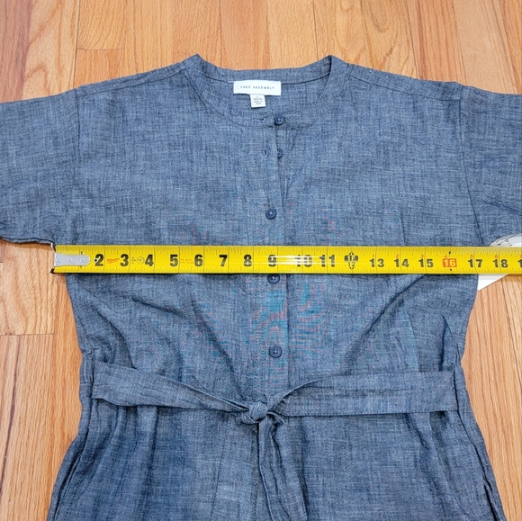 Free Assembly Girls Short Sleeve Belted Jumpsuit Size L 10/12 - Picture 12 of 16